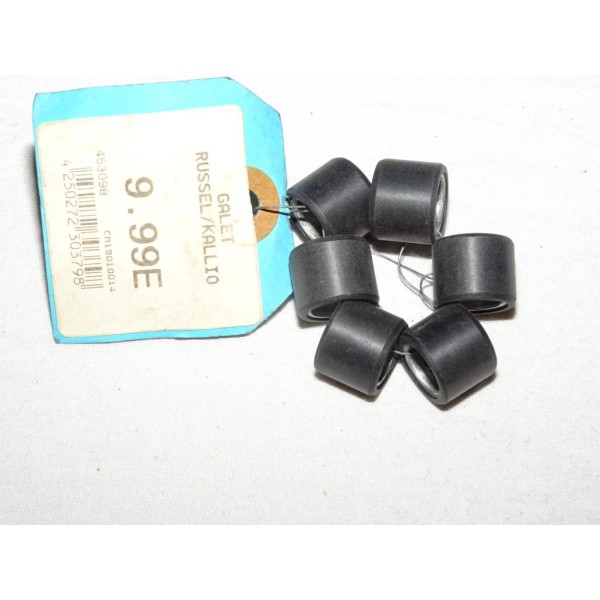 Lot 6 galets de variateur Norauto 453098 pour scooter moto russel kallio 