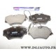 Jeux 4 plaquettes de frein avant montage TRW Norauto NFP972 pour renault laguna 1 phase 1 1.8 essence 