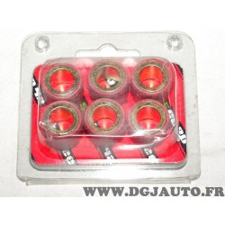 Lot 6 galets de variateur Sceco 453258 pour scooter moto aztral dolce 125