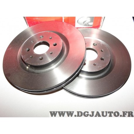 Paire disques de frein avant ventilé 305mm diametre Brembo 09800441 pour alfa romeo mito 1.4Tjet 1.4 T jet 