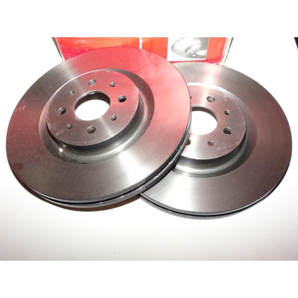 Paire disques de frein avant ventilé 305mm diametre Brembo 09800441 pour alfa romeo mito 1.4Tjet 1.4 T jet 