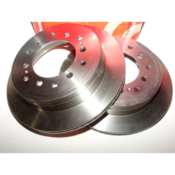 Paire disques de frein arriere ventilé 312mm diametre Brembo 09A33410 pour toyota 4runner FJ cruiser hilux land cruiser prado se