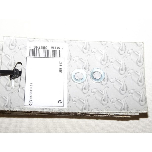 Blister 2 rondelles collier serrage fixation tuyau silencieux echappement Bosal 258117 pour divers véhicules fiat alfa romeo lan