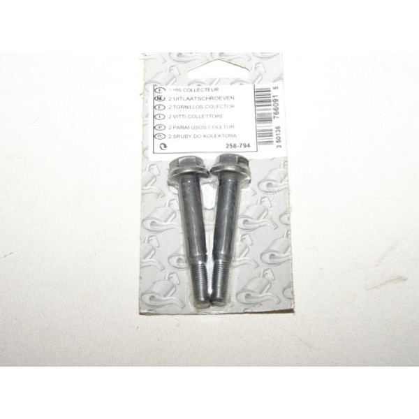 Lot 2 vis boulon fixation tuyau tube echappement Bosal 258794 pour opel astra F G calibra corsa B tigra A kadett E vectra A B za