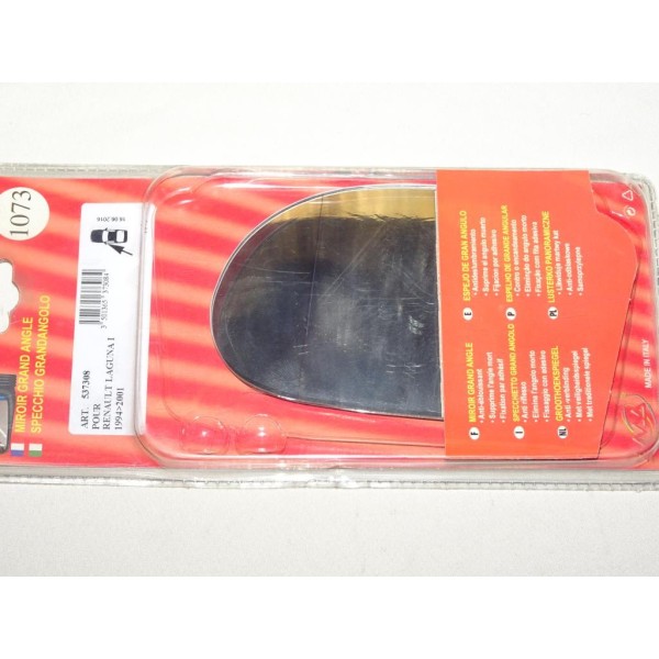 Vitre miroir glace retroviseur grand angle avant gauche MAD 1073 537308 pour renault laguna 