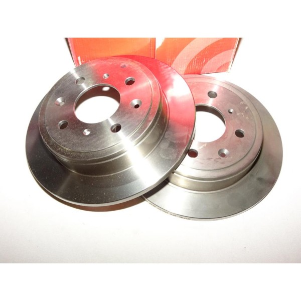 Paire disques de frein arriere 239mm diametre plein Brembo 08710414 pour honda accord 3 III CA civic 4 6 IV VI EC ED EE MA MB MC