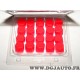 Lot 20 bouchons cache ecrou boulon rouge 17mm silicone Simoniracing CBR17