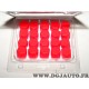 Lot 20 bouchons cache ecrou boulon rouge 17mm silicone Simoniracing CBR17 