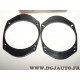 Paire supports fixation enceinte haut parleur 165mm Norauto 26.158.B 148893 pour seat ibiza partir de 2002 