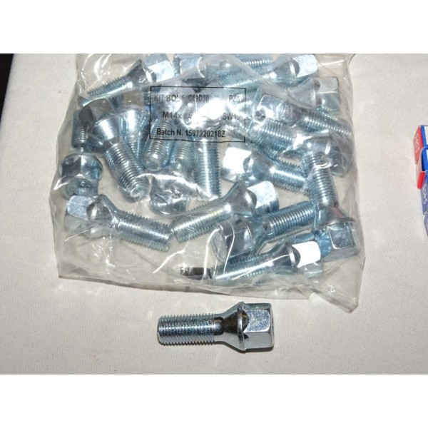 Lot 20 boulons de roue fixation jante M14x1.5 SW19 Norauto 320363 1597220218Z 