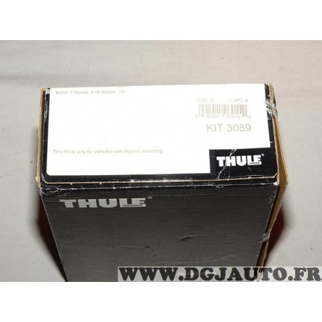 Kit pieds fixation barre de toit Thule KIT3089 pour BMW serie 5 break partir de 2010 