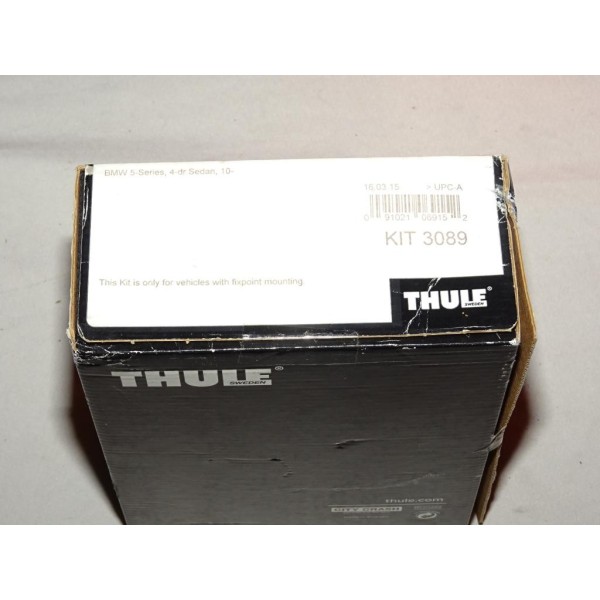 Kit pieds fixation barre de toit Thule KIT3089 pour BMW serie 5 break partir de 2010 