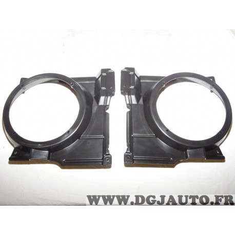 Paire supports bol fixation enceinte haut parleur 165mm portes avant Norauto 4386 pour volkswagen polo de 2000 à 2001 