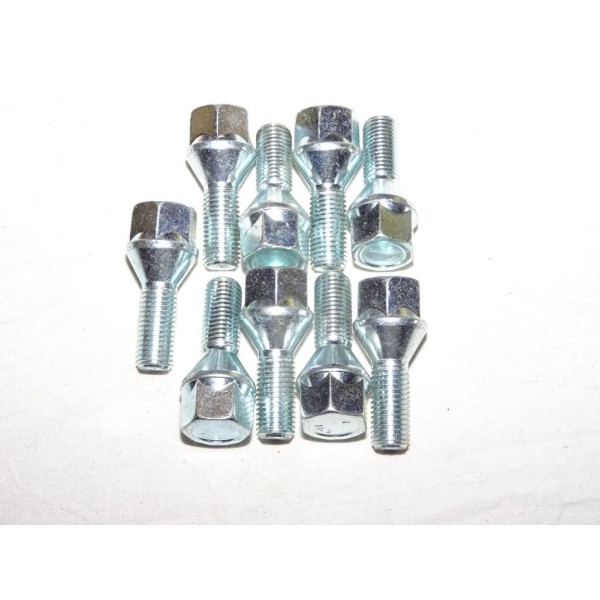 Lot 9 boulons de roue fixation jante M14x1.5 SW17 28mm Norauto 269409 