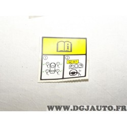 Etiquette autocollante information pression pneu Renault 990F65246R pour renault captur clio 4 IV dacia logan sandero duster