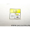 Etiquette autocollante information pression pneu Renault 990F65246R pour renault captur clio 4 IV dacia logan sandero duster