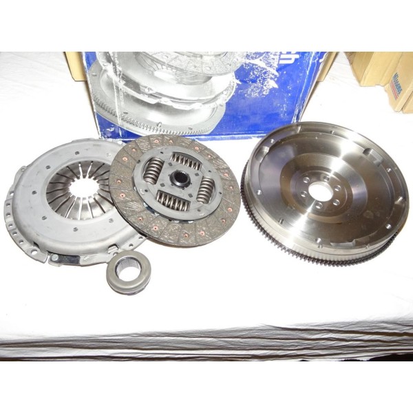 Kit embrayage disque + mecanisme + butée + volant moteur rigide Transmech 633440041 pour audi A4 A6 skoda superb volkswagen pass