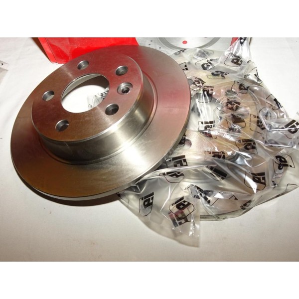 Paire disques de frein arriere 267.8mm diametre plein Eicher 104440669 pour ford galaxy seat alhambra volkswagen sharan 