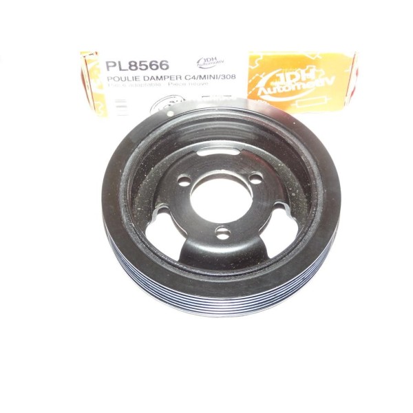 Poulie damper vilebrequin JDH automotiv PL8566 pour citroen berlingo C3 C4 C5 DS3 DS4 DS5 BMW serie 1 3 F20 F21 F30 F31 F80 mini