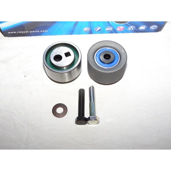 Jeu galets tendeur + enrouleur courroie de distribution (non incluse) Requal RTK012* pour citroen AX saxo xsara ZX nissan micra 