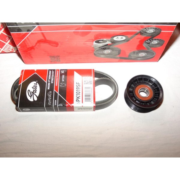 Ensemble galet + courroie accessoire 6PK1019SF Gates K016PK1019SF pour ford Bmax Cmax B-max C-max fiesta 6 VI focus 3 III ka+ 1.