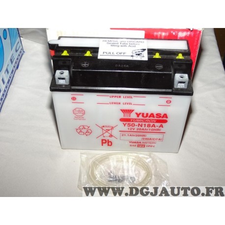 Batterie 12V 21.1AH 240A Yuasa Y50-N18A-A NW336 pour moto quad demarrage vehicule sport mecanique 