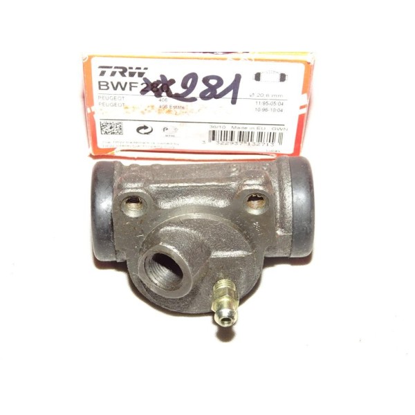 Cylindre de roue frein arriere droit montage bendix TRW BWF281 pour peugeot 406 dont break et coupé 