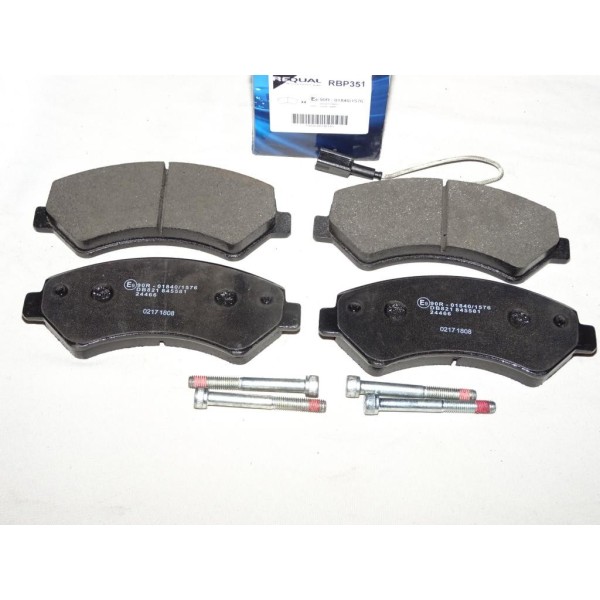 Jeux 4 plaquettes de frein avant montage brembo Requal RBP351 pour fiat ducato 3 III peugeot boxer citroen jumper partir de 2006