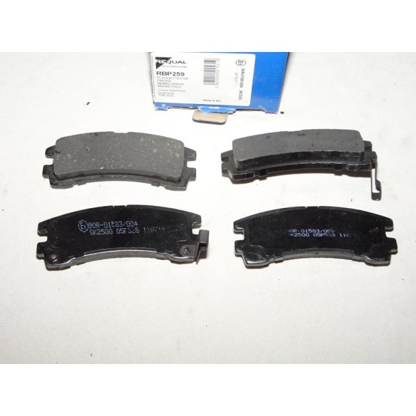 Jeux 4 plaquettes de frein arriere montage sumitomo Requal RBP259 pour nissan pathfinder WD21 terrano R20 