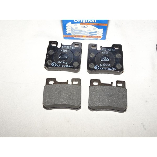 Jeux 4 plaquettes de frein arriere montage teves ATE 603805 pour mercedes 190 W201 classe C E SL SLK W124 W202 W210 R129 R170 