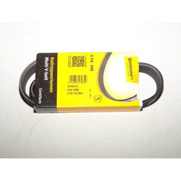 Courroie accessoire Continental 6PK698 pour citroen jumper ZX fiat bravo coupé ducato marea lada samara kalina lancia lybra peug