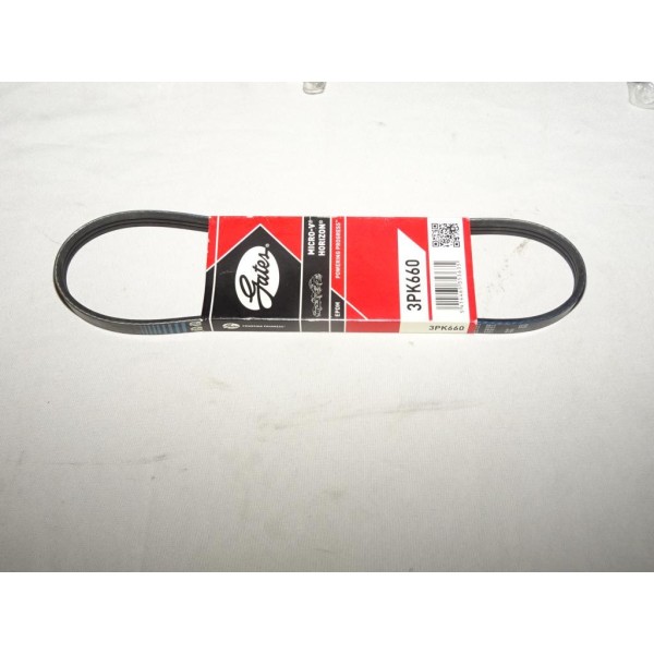 Courroie accessoire Gates 3PK660 pour hyundai elantra XD matric FC 1.8 essence subaru justy 1.0 1.2 essence 