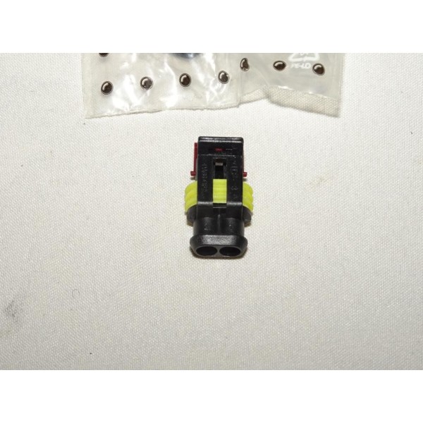 1 Cosse connecteur branchement cable faisceau electrique 2 voies 1.5mm2 Restagraf 17028 