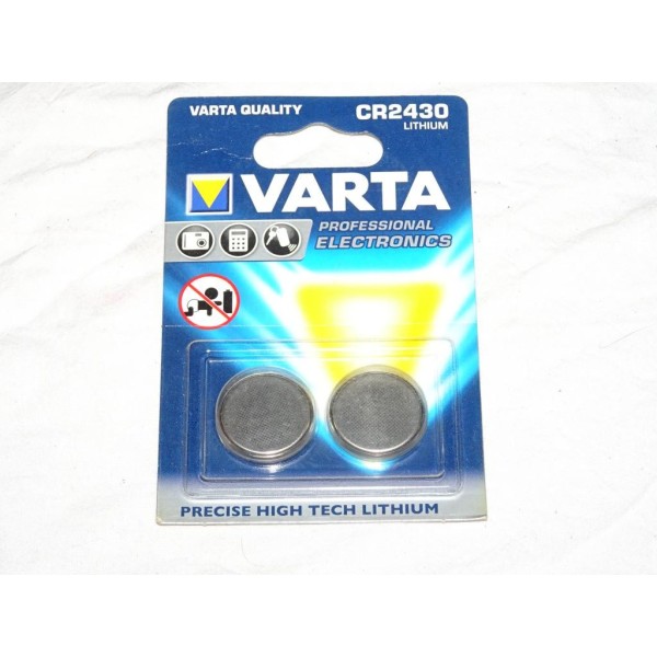 Blister 2 piles bouton Varta CR2430 lithium DLU 2025 