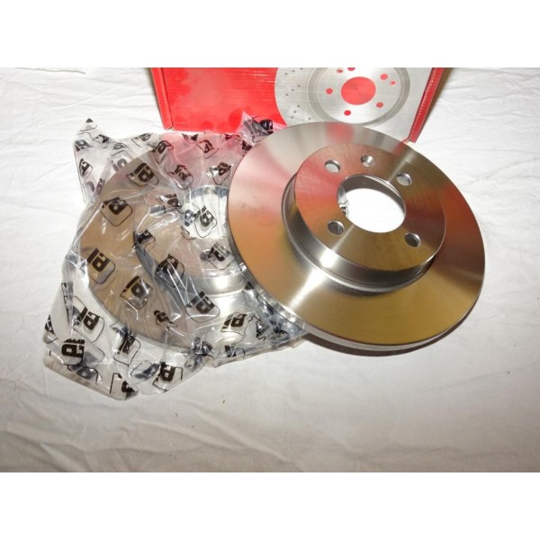 Paire disques de frein avant 256mm diametre plein Eicher 104440329 pour seat cordoba 1 ibiza 2 II inca toledo volkswagen caddy 2