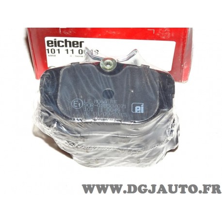 Jeux 4 plaquettes de frein avant montage lucas Eicher 101110049 pour BMW serie 3 Z1 E30 