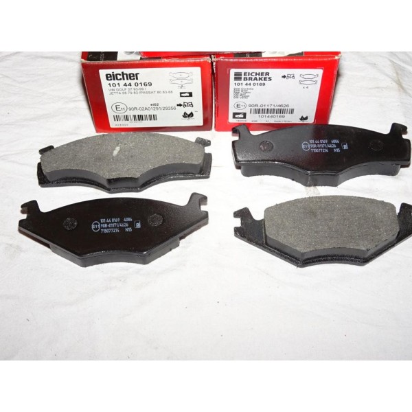 Jeux 4 plaquettes de frein avant montage kelsey Eicher 101440169 pour volkswagen golf 1 2 3 I II III caddy 1 jetta passat B1 B2 