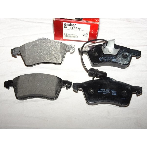 Jeux 4 plaquettes de frein avant montage teves Eicher 101440839 pour volkswagen transporter T4 