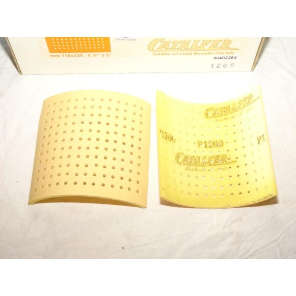 Boite 47 bandes de poncage P1200 115x125mm sponge paper Catalfer 27651200 