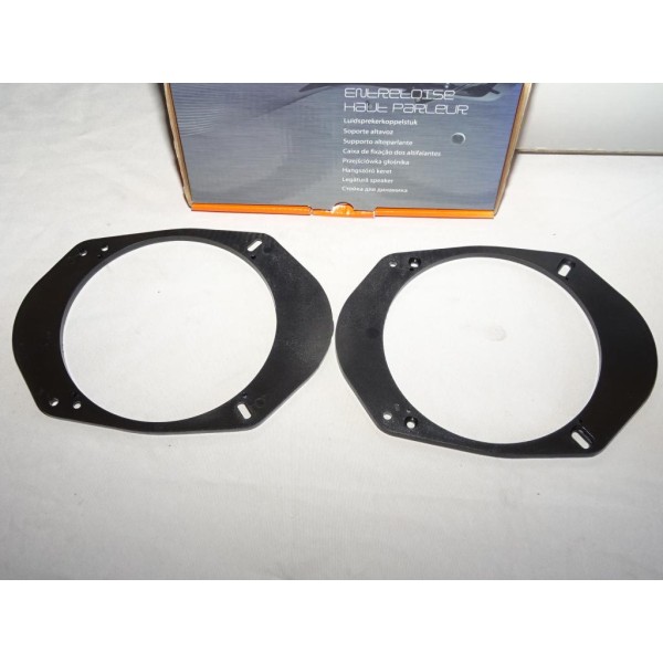 Paire platines support fixation enceinte avant haut parleur 165mm Norauto 26.079.B pour ford mondeo ka focus puma transit fusion