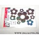 Plaquette autocollants sticker fleurs paillettes brillantes Cadox 1311.21