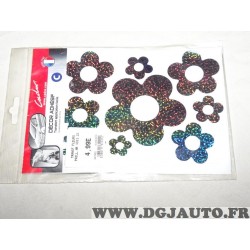 Plaquette autocollants sticker fleurs paillettes brillantes Cadox 1311.21