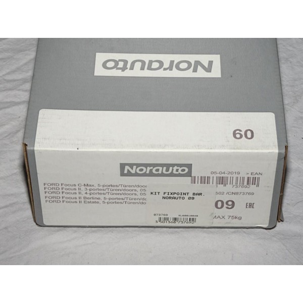 Kit pieds fixation barre de toit KIT3015 pour ford focus 2 II partir de 2005 C-max cmax partir de 2003