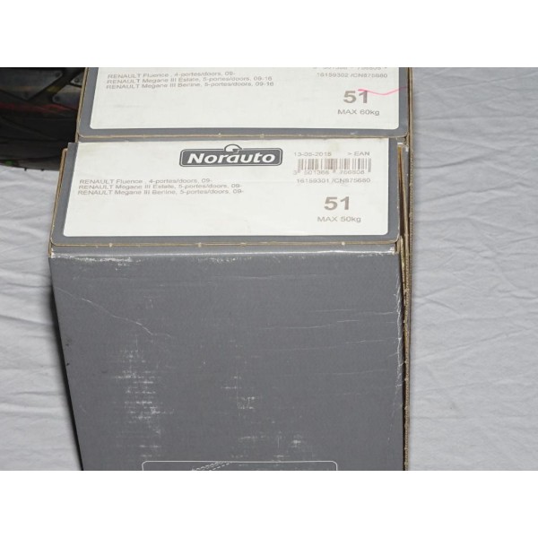 1 Kit pieds semelle fixation barre de toit Norauto 51 756808 pour renault fluence megane 3 III partir de 2009 