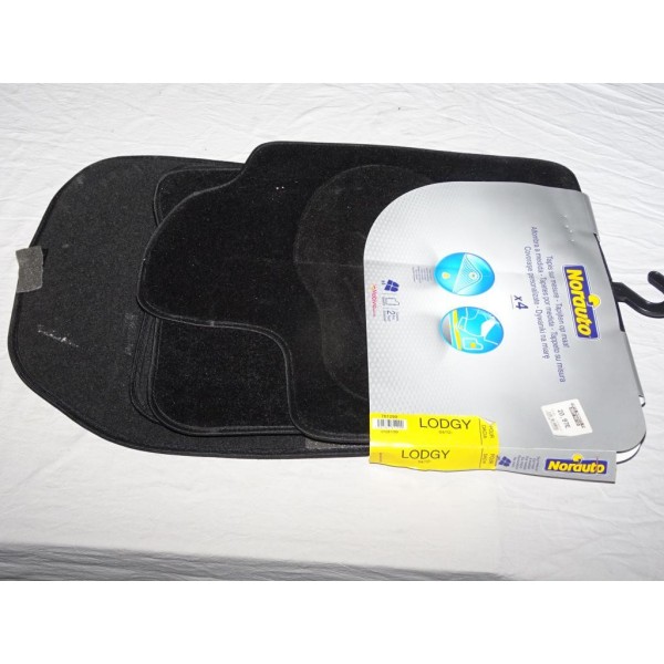 Ensemble 4 tapis de sol avant + arriere Norauto 761299 pour dacia lodgy partir de 2012 