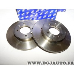 Paire disques de frein avant plein 240mm diametre Sasic 9004368J pour austin rover 111 114 115 GTI montego maestro