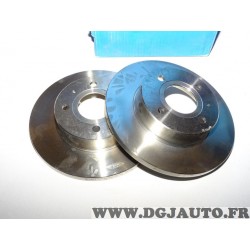 Paire disques de frein avant plein 239mm diametre Sasic 9004313J pour alfa romeo 33 arna alfasud nissan cherry N12