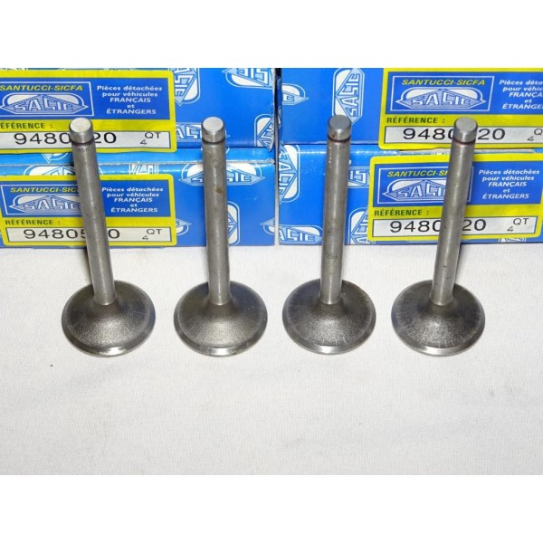 Lot 4 soupapes admission Sasic 9480520 pour peugeot 205 309 1.3 essence 62CV 64CV 