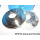 Paire disques de frein avant plein 221mm diametre Sasic 9004267J pour ford fiesta 1 et 2 I II 