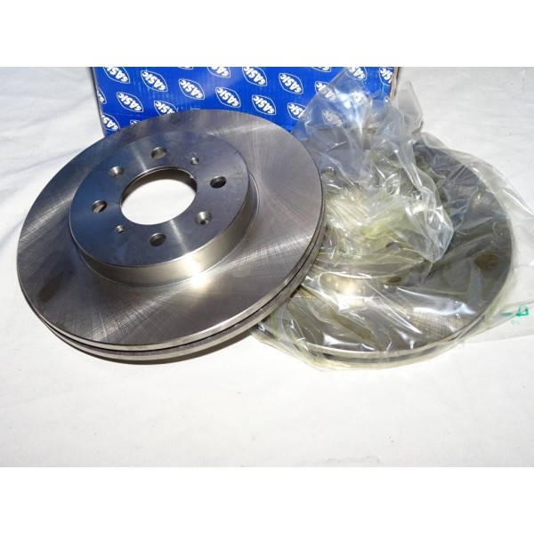Paire disques de frein avant ventilé 262mm diametre Sasic 9004487J pour honda civic EC ED EE EG EH EJ EK MA MB MC EU EP EV ES ET